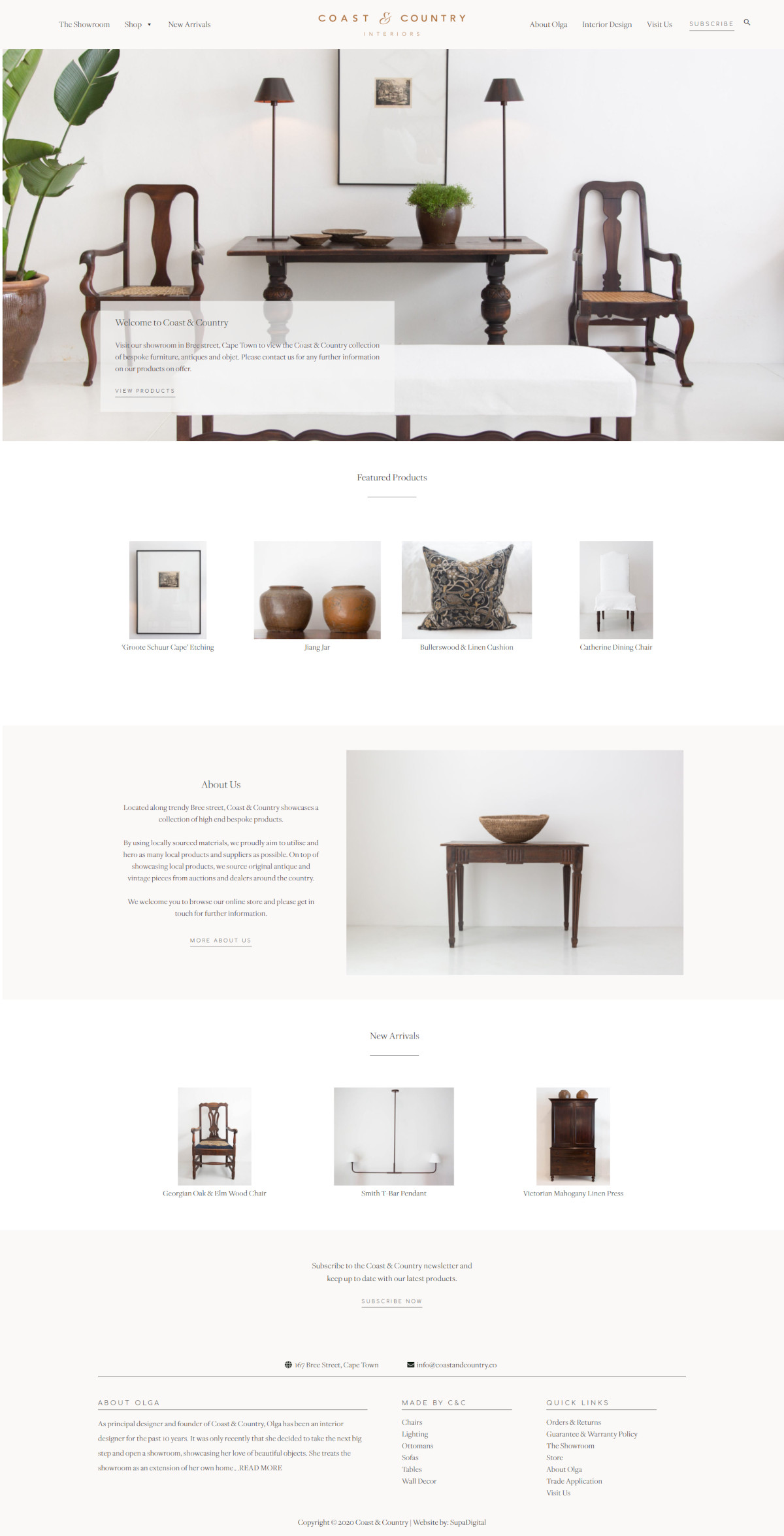 Ecommerce Store for Coast & Country Interior Decor